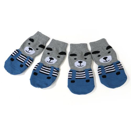 Chaussettes Grande Taille Pour Grands Chiens,Jolies Chaussettes Pour Couvre-Pieds,Chiot,Animaux De Compagnie,4 Pièces/Ensemble - Type Bleu-5xl