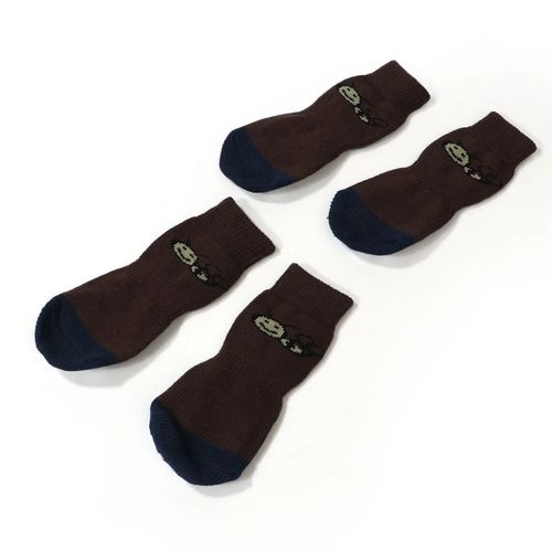 Chaussettes Grande Taille Pour Grands Chiens,Jolies Chaussettes Pour Couvre-Pieds,Chiot,Animaux De Compagnie,4 Pièces/Ensemble - Type Marron-5xl