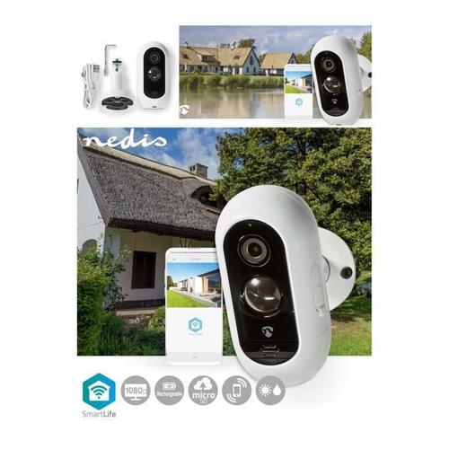 Caméra surveillance Ext Wi-Fi sans fil Full HD 1080p IP65 Durée de vie max support microSD détecteur de mouvement Vision nocturne