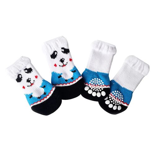 Chaussettes Antidérapantes D'hiver Pour Animaux De Compagnie,Pour Petits Chiens Chats,Tricotées,Chaudes,Chihuahua,Protège-Pattes Épaisses,Accessoires L3 - Type F-S