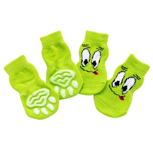 Chaussettes Antidérapantes D'hiver Pour Animaux De Compagnie,Pour Petits Chiens Chats,Tricotées,Chaudes,Chihuahua,Protège-Pattes Épaisses,Accessoires L3 - Type A-S