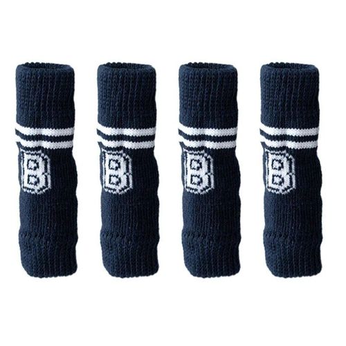 Chaussettes Tricotées Pour Chiens,Lot De 4 Pièces,Protège-Genoux Pour Animaux De Compagnie,Chiot,Prévention Des Rayures,Chaussettes Chaudes D'hiver Pour Petits Et - Type Dark Blue Letters-14.5x5cm