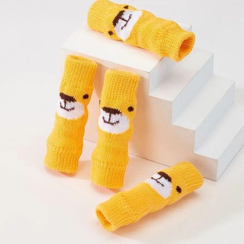 Chaussettes Universelles En Coton Pour Chiens,Couvre-Pieds,Protection Des Tibias,Ne Tombent Pas,Pour Chiots,En Tricot,Mignonnes,Quatre Saisons - Type Type-4-M