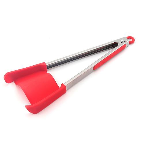 Pince de cuisine en acier inoxydable silicone pour barbecue