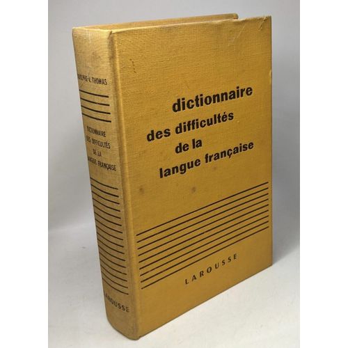 Dictionnaire Des Difficultés De La Langue Française