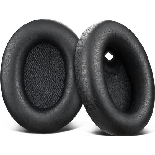 Coussinets d’Oreille pour Sony WH1000XM4 Casque,Cuir Protéiné Plus Doux,Mousse D’Isolation Acoustique(Noir)