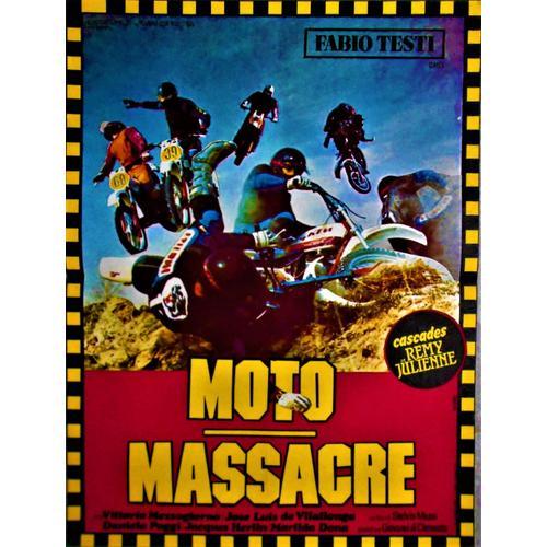 Moto Massacre - De Stelvio Massi - Fabio Testi - Affiche Originale Cinéma - 39 X 53 - 1979 -