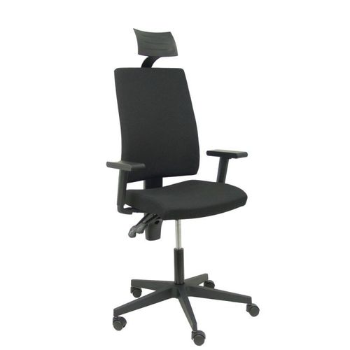 Chaise Noire Lezuza Arán Avec Accoudoirs Et Appui-Tête Réglables