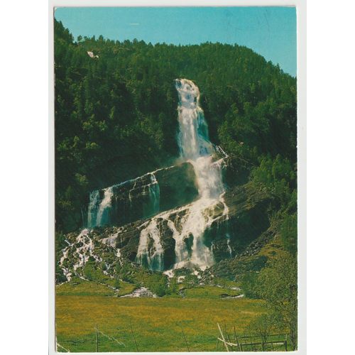 Carte Postale Norge, Vedfoss, Hardanger, Ruten Odda, Roldal, Haukeli, 1982