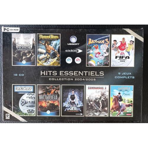 Hits Essentiels Collection 2004 /2005 - Coffret / Box 9 Jeux Complets 18 Cd - Medal Of Honor / Rayman 3 / Commandos 3 / Tomb Raider / Battlefield 1942 / Fifa .. 5032921018920 - Boutique Axonalix