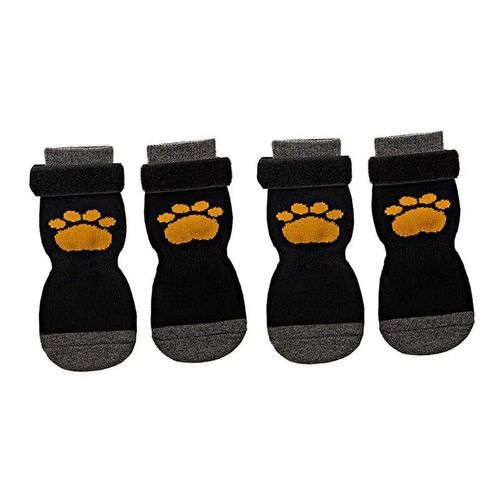 Chaussettes Coordonnantes Pour Animaux De Compagnie Avec Sangle Réglable,Protecteur De Pattes,Poignées De Bain,Double Face,Non Ald,Grand Chien,Chiot,4 Pièces - Type Color C-M