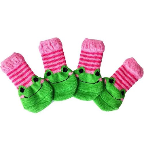 Couvre-Pieds Coordonnants Pour Animaux De Compagnie,Chaussettes Pour Chiens,Tricots Pour Animaux De Compagnie,Chaussettes Pour Chiots,Doux,Chauds,Respirants,Mignons,Fournitures - Type A-Green-Sa-S