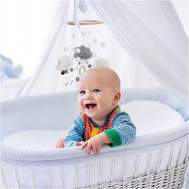 Mobile Bébé en Bois Cloches de Lit Bébé avec Boules de Feutre Cloche de Lit  Mobile Bebe pour lit de Bébé Carillons éoliens Mobiles