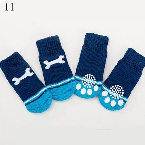 Chaussettes Tricotées Coordonnantes Pour Animaux De Compagnie,Protecteurs De Pattes De Chien,Jolies Chaussettes Astronomiques,Fournitures Pour Animaux De Compagnie,Chiot Mignon,4 Pièces - Type S #B