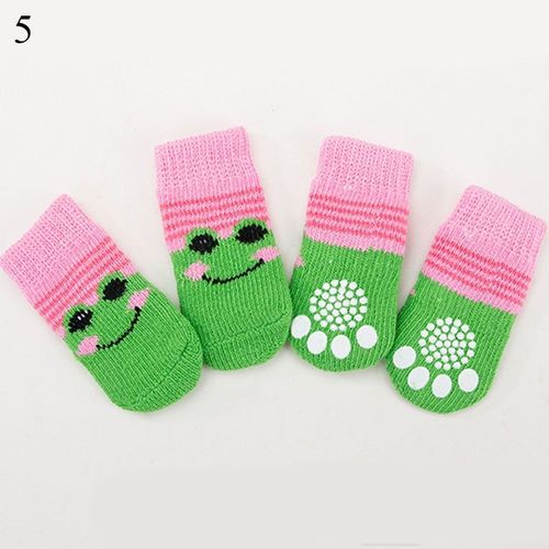 Chaussettes Coordonnantes De Dessin Mignon Pour Animaux De Compagnie,Chaussures Chaudes Pour Chiots,Chiens Et Chats,Tricots Doux Et Respirants,Petits Et Moyens Chiens,Fournitures Pour Anim - Type S #G
