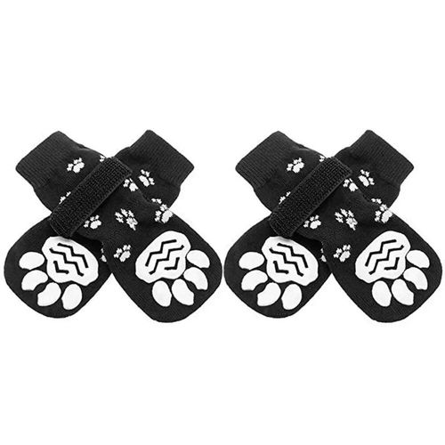 Patte De Chien Sur Traction Pour Animal De Compagnie,Chaussettes D'intérieur,Anti-Alde,Anti-Alde,Sol,Contrôle Du Motif,Protection Réglable,Chiot - Type Black A-M
