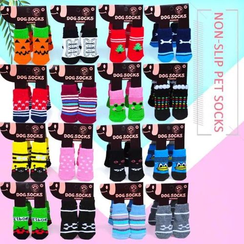 Ensemble De Chaussettes Tricotées Pour Animaux De Compagnie,Chaussettes Pour Chien,Chaussettes Pour Chiot Mignon,Chaussettes Chaudes Pour L'hiver,Chaussettes En Laine Pour Animau - Type Style B 1pc #B