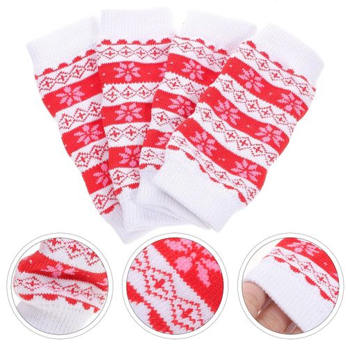 Genouillère Chaude Anti-Urine Pour Chien,Chaussons Pour Chiot,Protège-Coude,Couvre-Jambes,Jambières Pour Animaux De Compagnie,Chaussettes Pour Chien,4 Pièces - Type M #J