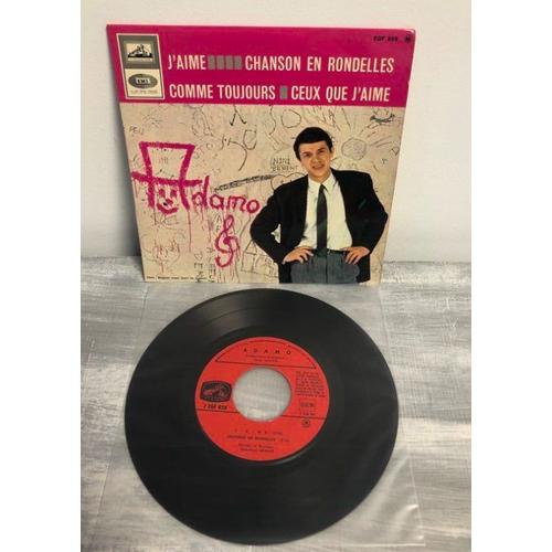 Vinyle 45 Tours 4 Chansons-Adamo-J'aime