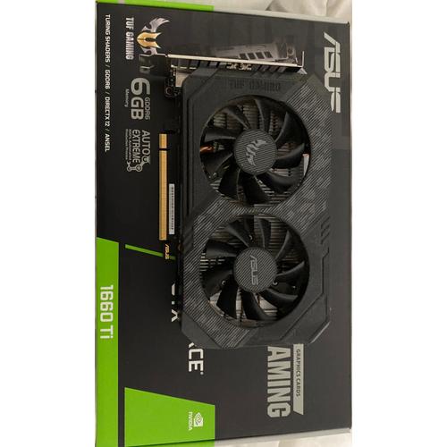 ASUS TUF GAMING NVIDIA GeForce GTX 1660 Ti EVO TOP Edition ¿ Carte graphique gaming (6GB GDDR6, PCIe 3.0, HDMI 2.0b, DisplayPort 1.4, GPU Tweak II)