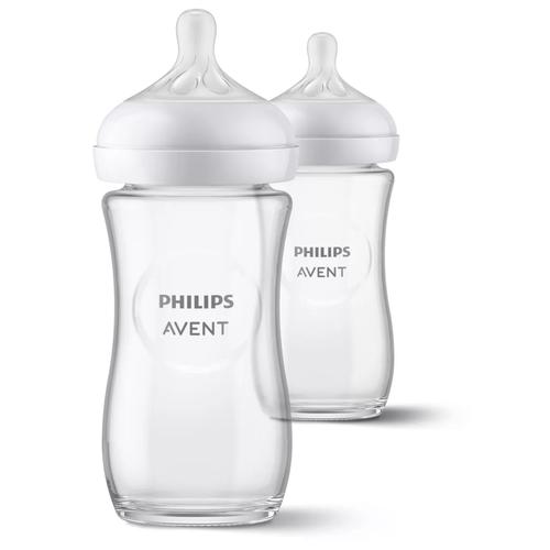 Lot De 2 Biberons Verre Natural 3.0 240 Ml - Philips Avent