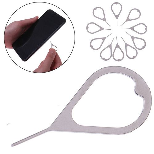 Aiguille De Retrait De Plateau De Carte Sim En Métal, Aiguille De Clé D'Éjection Pour Iphone 7 Plus 8 X Pour Ipad Pour Samsung S7 S8 Pour Huawei 5 Pièces/Lot