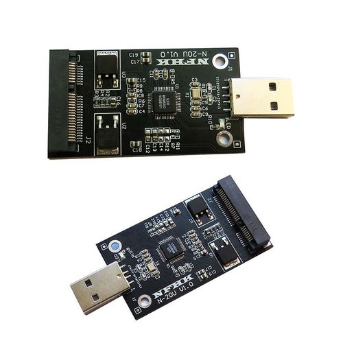 Carte adaptateur Mini USB 2.0 vers MSATA SSD vers USB 2.0, 1 pièce