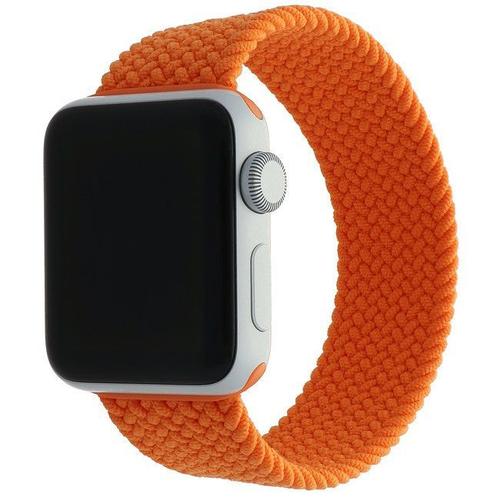 Bracelet Boucle Unique Tressé Pour Apple Watch 38mm/40mm/41mm Series 8 Se 7 6 5 4 3 2 1 - Orange - Taille M - E.F.Connection