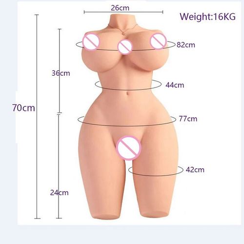 16kg Sexy Buste Half Poupées Mâles Sex Toys Adultes Sexe Produits Réel Cul Anal Cul Masturbation Soft Rod Vagin