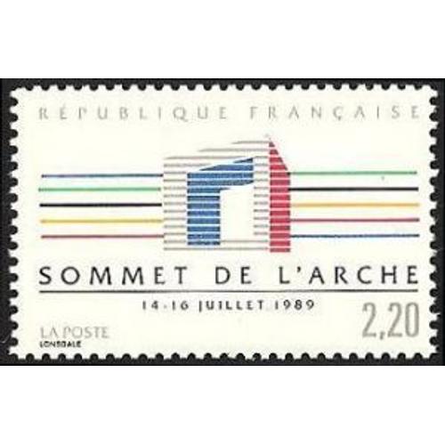 Timbre France 1989, Oblitéré - Sommet De L'arche De La Défense - 2.20 - Yt2600