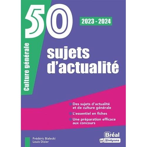 50 Sujets D'actualité - Culture Générale
