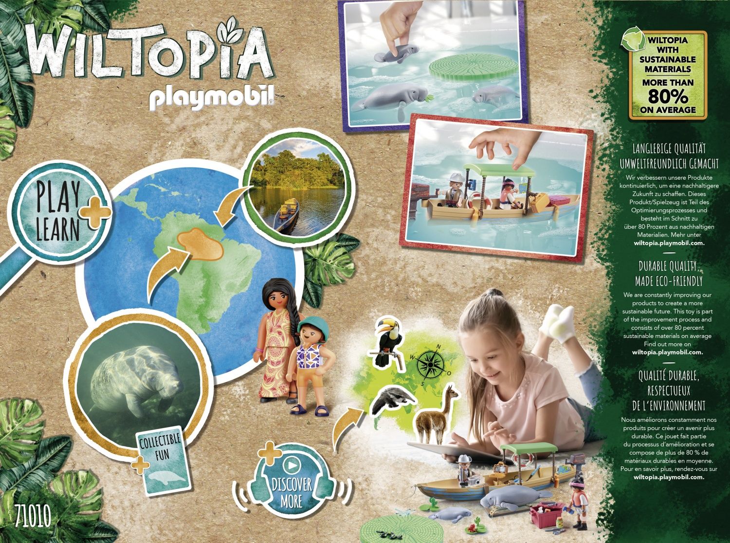 Playmobil Wiltopia 71010 - Pirogue Et Lamantins - 3