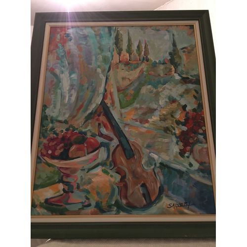 Tableau De Adrien Salvery Peintre Catalan. Né À Saint André En 1948. Joli Tableau Décoratif En Bon État 