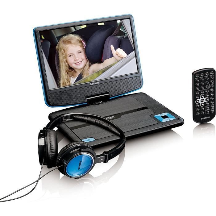 WONNIE Lecteur DVD Portable Voiture pour Enfant 2 de 10,1 ?? pour Prise en  Charge USB/SD, AV in/Out, accompagnateur en Voiture pour