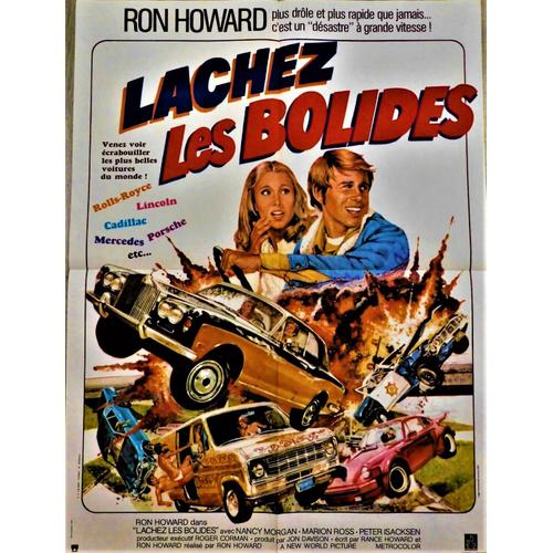 Lachez Les Bolides - De Et Avec Ron Howard - Affiche Originale Cinéma - 60 X 80 - 1978 -