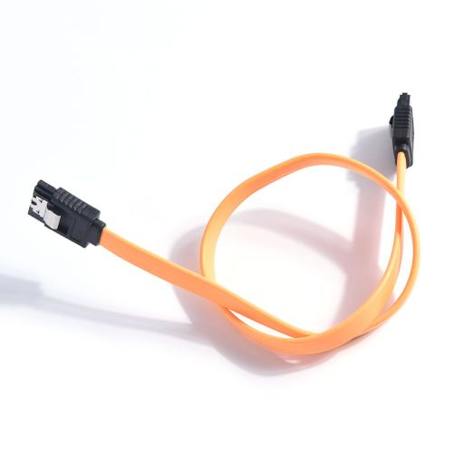 Câble de Signal SATA 3 série ATA haute vitesse 40cm pour disque dur HDD, 2 pièces, jaune et rouge
