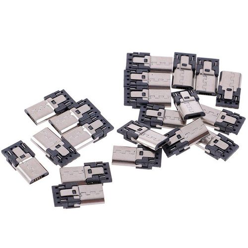 Connecteur Micro Usb À 4 Broches, 20 Pièces/Lot, Connecteurs Mâles