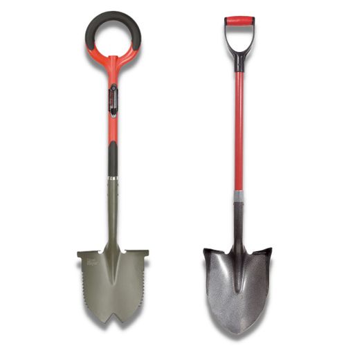 Venteo | Pelle ronde RootSlayer + pelle à rebords RootSlayer | Outils de jardin multifonctions | Idéal pour tous types de sols | Polyvalents et légers