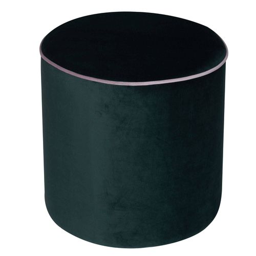 Pouf En Velours Vert Forêt