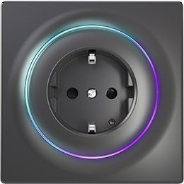 FIBARO - Prise murale intelligente Z-Wave+ Fibaro Walli Outlet type F (Schuko) Anthracite