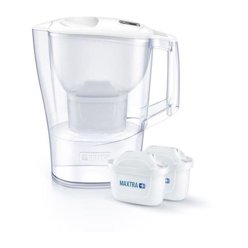 Brita Carafe Filtrante Aluna Blanche + 2 Cartouches Maxtra+ Incluses