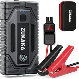 Booster Batterie 2000A 21800mAH, 12V Démarreur de Voiture Portable ZUKAKA  (Jusqu'à 6.5L Diesel ou 8.0L Gaz), Jump Starter avec Pinc