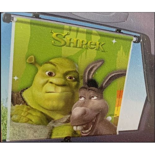 Pare-Soleil Vitres Latérales/ Set De 2 Rideaux De Portière À Enrouleur Pour Voiture Shrek