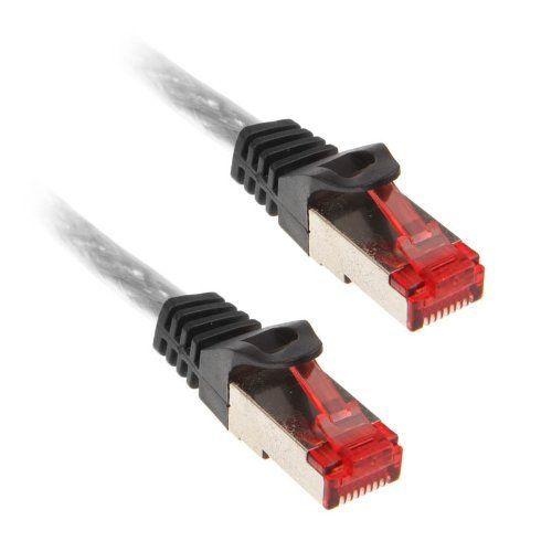 InLine - Cordon de raccordement - RJ-45 (M) pour RJ-45 (M) - 10 m - Paire torsadée blindée (SSTP) - CAT 6 - moulé - transparent