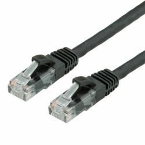 VALUE - Cordon de raccordement - RJ-45 (M) pour RJ-45 (M) - 50 cm - UTP - CAT 6 - sans halogène, bloqué - noir