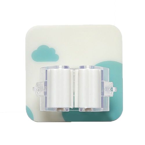 Support de balai et serpillière auto-adhésif, support de rangement mural Super antidérapant, réutilisable, sans perçage, pour la cuisine et la garde-robe