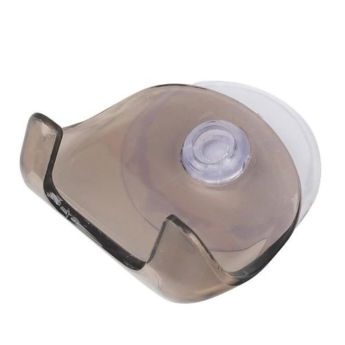 Support de rasoir en plastique, 1 pièce, étagère de rangement transparente, produit de salle de bain, porte-rasoir, ventouse, organisateur d'étagère