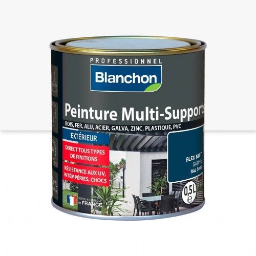Peinture multi-supports application extérieur Blanc RAL 9016 2L BLANCHON