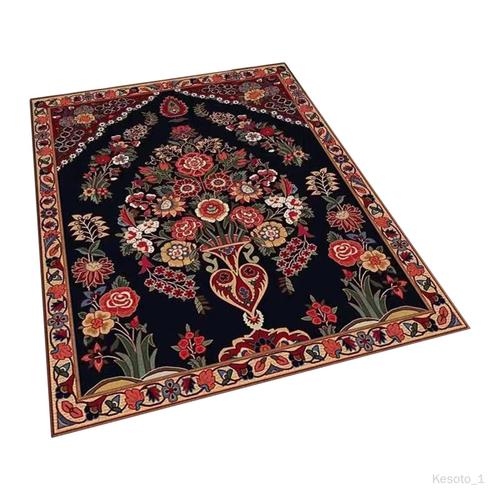 kesoto Tapis De Prière Brodé Grand Style Traditionnel épais Rectangle Chambre Tapis Style B Modèle B