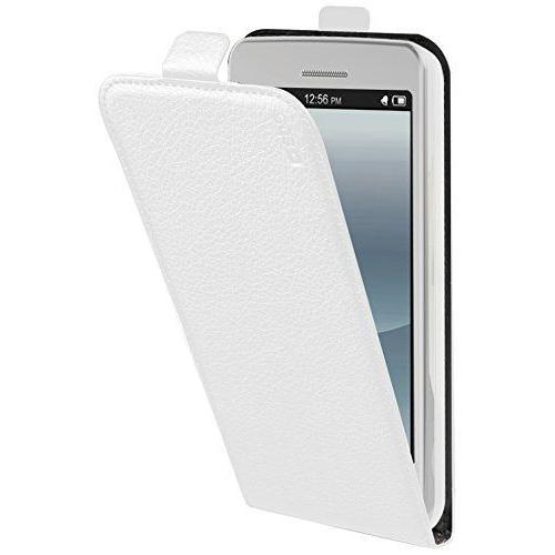Sbs Universal Flip Case - Étui À Rabat Pour Téléphone Portable - Polyuréthane - Blanc